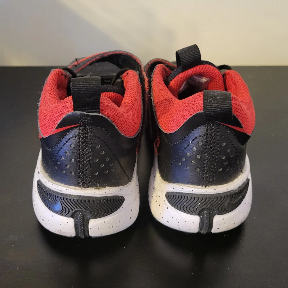 Nike Kids Black and Red Athletic Shoes - Brand: